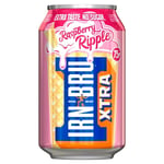 20 x Irn-Bru Raspberry Ripple Xtra Irn Bru ZERO Sugar Soft Drink Diet FREE POST