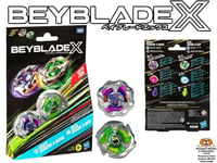 Beyblade X Knife Shinobi & Keel Shark battle top set by Takara Tomy