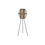 Golvlampa DKD Home Decor Brun Svart Metall Bambu 50 W 220 V 38 x 38 x 119 cm