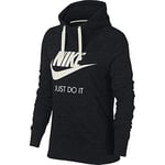 Nike Women W Nsw Gym VNTG Hoodie Hbr Sweatshirt - Black/Sail, Small