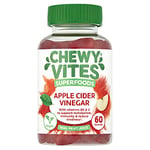 Chewy Vites Adults Superfoods Apple Cider Vinegar with The Mother, 60 Gummy Vitamins, 500 mg Apple Cider Vinegar, 100 Percent RI Vitamin C, Real Fruit Juice, Vegan