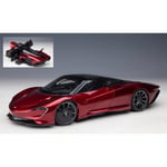 MC LAREN SPEEDTAIL 2020 VOLCANO RED 1:18 AutoArt Auto Stradali Die Cast