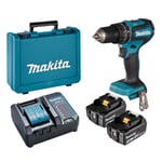 Makita DHP485F001 18V LXT Brushless Combi Hammer Drill Kit 2 x 3ah Batteries