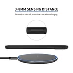 15W Wireless Charger For IOS/ Phones Fast Charging Pad Multi Protectio GB