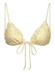 Gina Tricot Soft Flounce Triangle Bikini Top Gul