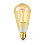 Nedis LED Glödlampa E27 | ST64 | 4.9 W | 470 lm | 2100 K | Dimbar | Extra varm vit | Retrostil | 1 st