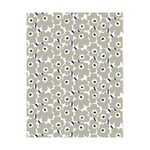 Marimekko Pieni Unikko voksduk White-grey-sand-dark blue