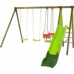 Balançoire en bois 2,30 m Topwood punji - 5 enfants