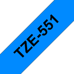 BROTHER TZ551 24 BLACK ON BLUE (TZE551)