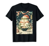 Christmas Anime Manga Otaku Frog in Santa's Hat Eating Ramen T-Shirt