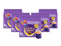 Tassimo Cadbury Caramel Hot Chocolate Pods x8 (Pack of 5, Total 40 drinks)