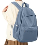 HYC00 Sac a Dos Homme Femme Sac D'école Fille Collège Sac à Dos Loisir Léger Sac d'école Garçons Backpack Sac à dos scolaire Sac à dos Unisexe Cartable College Pack pour Ado Voyage Lycee Travail, Bleu