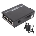 Ethernet-mediamuunnin Tx1310nm/Rx1550nm 10/100/1000M Single Fib Singlemode DC5V1A Kuitu Ethernet -muunnin 100-240V EU-liitin