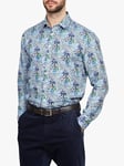 Simon Carter Oxford Palms Shirt, Blue Multi