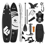 FitEngine Sup Allrounder 10' - 305 cm | Set Complet de Planches de Stand-up Paddle avec drybag, Housse pour téléphone Portable, etc. | Qualité Drop-Stitch de la Marque de Sup