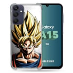 Cokitec Coque Renforcée pour Samsung Galaxy A15 4G / 5G Manga Dragon Ball Sangoku Portrait