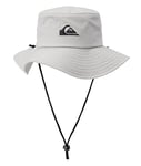 Quiksilver Men's Bushmaster Sun Protection Floppy Visor Bucket Hat, Sleet, L