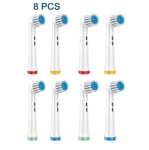 8 Pack Toothbrush Heads Compatible with Oral B Electric Toothbrushes Sensitive