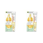 Garnier SkinActive - Soin Yeux Booster d'Éclat - Anti-Cernes & Anti-Ridules - Enrichi en Vitamine C, Niacinamide, Caféine & Poudre de Banane - Pour Tous Types de Peaux - 15 ml (Lot de 2)