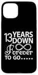 iPhone 15 Plus 13 Years Down Forever To Go Cute 13th Wedding Anniversary Case