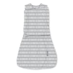 SwaddleMe by Ingenuity Brassard Sans Bras Convertible Swaddle, 1 pièce, Convient aux bébés de 3 à 6 mois - Lignes en pointillés - Gris (Dashed Lines)