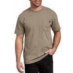 Dickies Men's Heavyweight Crew Neck Short Sleeve Tee T-Shirt, Desert Sand, S