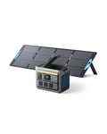 Anker SOLIX C800 Portable Power Station with 200W Solar Panels, 1200W (Peak 1600W) Solar Generator, Full Charge in 58 Min, 768Wh LiFePO4 Battery for Outdoor Camping, RVs, Road Trip, and Power Outages