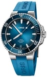 Oris 01 400 7790 4135-07 4 23 45EB Aquis Blå/Gummi Ø43.5 mm