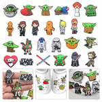 25PCS Star Wars PVC Shoes Charms For Croc And Jibbitz Decoration Accessories UK