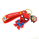 Marvel Superhero Keychain Spider-Man Iron Man Captain America Hulk Groot Keyring