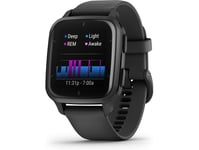 Garmin Venu Sq 2 Music Edition - 40 Mm - Svart - Smartklokke Med Bånd - Silikon - Skifer - Håndleddstørrelse: 125-190 Mm - Display 1.41" - Bluetooth, Wi-Fi, Ant+ - 38 G