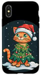 iPhone X/XS Funny Cat in Christmas Tree Costume for Cats Case