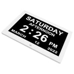 Digital Calendar Clock 12 Custom Alarm 100‑240V Day Date Clock For Seniors