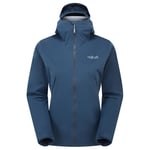 Rab Kinetic 2.0 Vanntett Jakke Dame Tempest Blue, 14/L