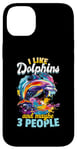 Coque pour iPhone 14 Plus Drôle de dauphin animal I Like Dolphins And Maybe 3 People