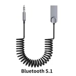 Langaton Bluetooth 5.1 Adapter Dongle USB 3.5mm Jack Car Audio Aux Bluetooth Handsfree Kit autovastaanottimelle BT-lähetin