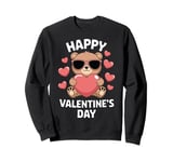 Valentine's Day Funny Teddy Bear Heart Love Valentines Sweatshirt