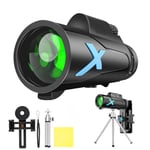 XH-1250 monokulär kikare12x zoom / 40 mm lins - Inkl. Stativ och mobilhållare