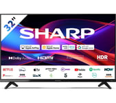 32" SHARP 1T-C32GD2725K Roku TV  Smart HD Ready HDR LED TV, Black