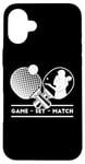 iPhone 16 Plus Table-Tennis Player Game-Set-Match Gamer Ping-Pong Case