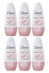 6 x Dove Beauty Finish Roll On 48Hrs Anti-Perspirant Deodorant Alcohol Free 50ml