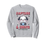 Cute Camera Dog Photographer Photo Capture & Create Puppy Sweatshirt