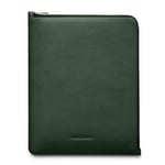 Woolnut iPad / Tablet (23 x 29 cm) Äkta Läder Folio Sleeve - Grön