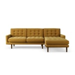 Ability Habitat Fenner Right Hand Corner Sofa - Gold Dark Leg 4 Seater