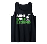 Retro Mini Golf Champion Funny mini Golfer Sport Tank Top