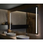 Artforma - Miroir led Lumineux 120x60 cm de Salle de Bain Mural AmbientLine avec éclairage Blanc Froid 7000K L02 Transparent