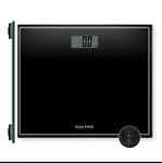 Digital Bathroom Scale Salter. Easy Read Display Toughened Glass Platform, Black