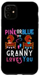 Coque pour iPhone 11 Rose ou bleu Granny Loves You Grandma Nana Mimi Grandmother