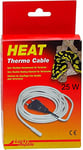 Lucky Reptile Thermo Cable - Câble Chauffant 25 W pour Terrarium - 4,8 m Dont 1,5 m de câble Froid - Chauffage Rapide & Chaleur Uniforme - en Silicone étanche - Accessoire pour Terrarium