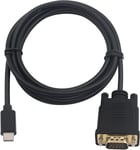 Câble USB C vers VGA, câble Adaptateur USB Type-C mâle vers VGA mâle, Prend en Charge 1080p utilisé pour Ordinateur, Moniteur, projecteur, télévision, sans Port Thunderbolt 3 (1,8 mètre).[V658]